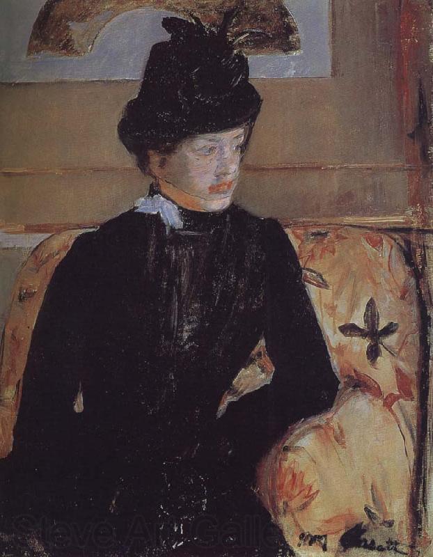 Mary Cassatt The young girl in the black Germany oil painting art